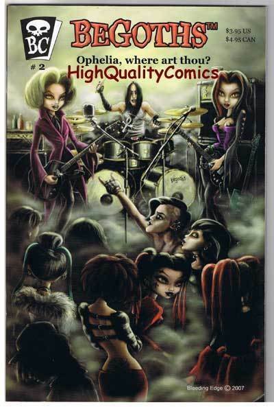 BEGOTHS #2, NM, Femmes, Gothic, Ophelia, Musicians, 2007, more indies in store 