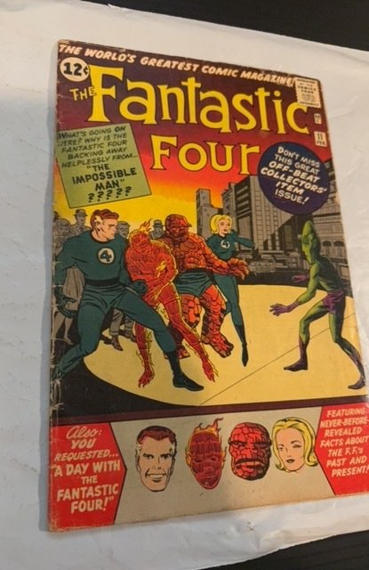Fantastic Four #11 (1963)1st app impossible man see description vg lower grade