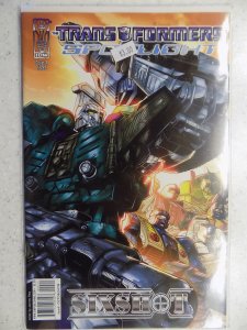 TRANDFORMERS SPOTLIGHT SIXSHOT # 1 CVR A