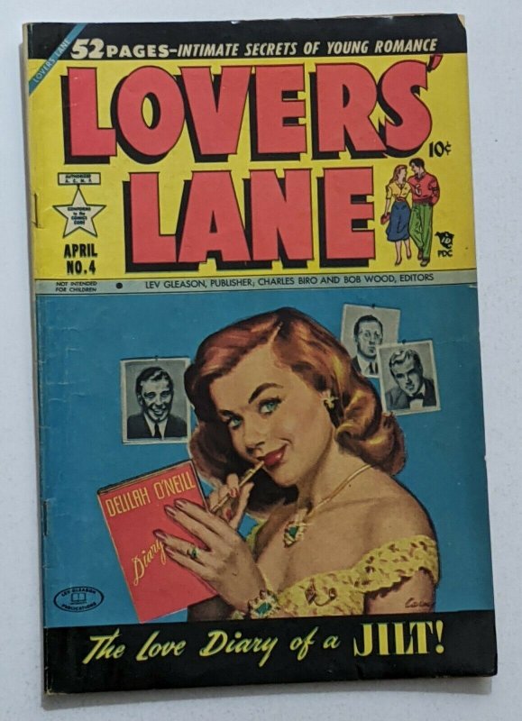 Lovers' Lane #4 (Apr 1950, Lev Gleason) VG+ 4.5 Bob Lubbers and Bob Fujitani art 