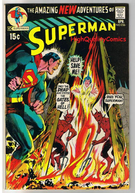 SUPERMAN #236, VF, Gates of Hell, Anderson, Swan, 1939, more SM in store