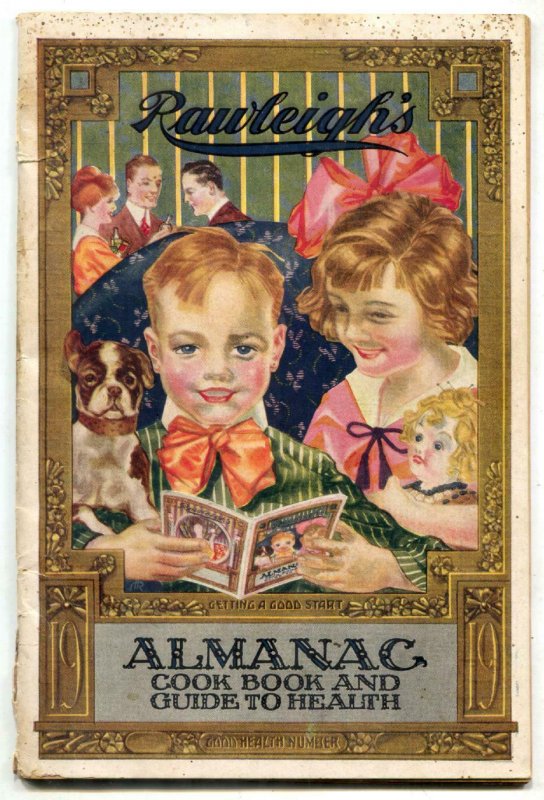 Rawleighs Almanac Cook Book & Guide to Health 1919 infinity cover