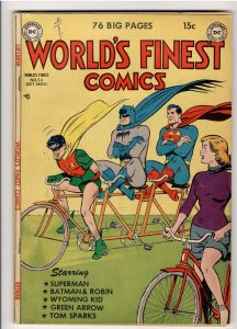 WORLDS FINEST 54 1951 DC;LAST 76 PG ISSUE!