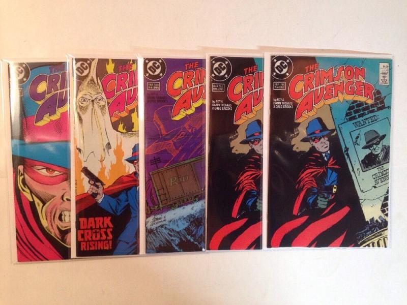 Crimson Avenger 1-4 Complete Near Mint Lot Set Run