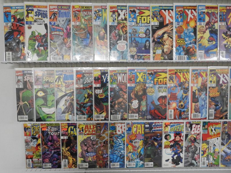 Huge Lot 130 Comics W/ Captain America,  X-Men, Venom+ Avg VF+ Condition