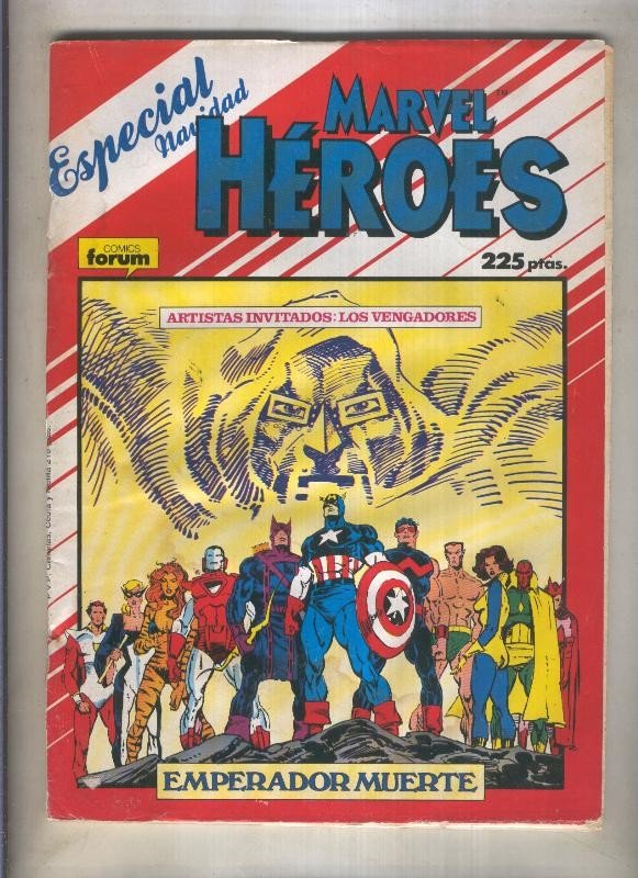 Marvel Heroes especial navidad 1987 (numerado 3 en trasera)