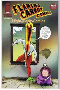 FLAMING CARROT #1 2 3 4, NM+, Signed Bob Burden, 2004, more in store, 1-4 w/#2 S