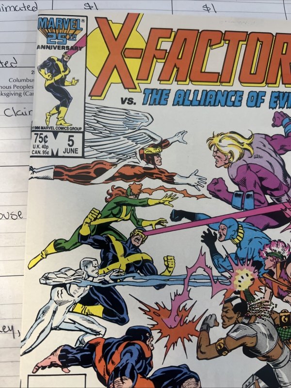 X-Factor #5 - 1st cameo appearance (shadow only) of Apocalypse