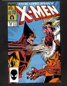 Uncanny X-Men #222 FN/VF 7.0 Wolverine vs Sabertooth!