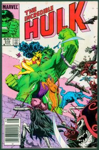Incredible Hulk 310 VF/NM 9.0 Newsstand Marvel 1985