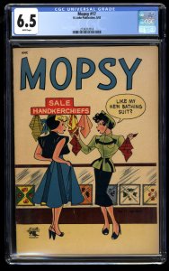 Mopsy #17 CGC FN+ 6.5 White Pages Extremely Scarce!