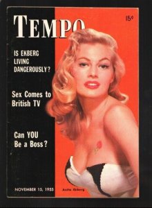 Tempo 11/15/1955-Mara Corday cover-Shirley MacLaine-Carol Channing story-Chee...
