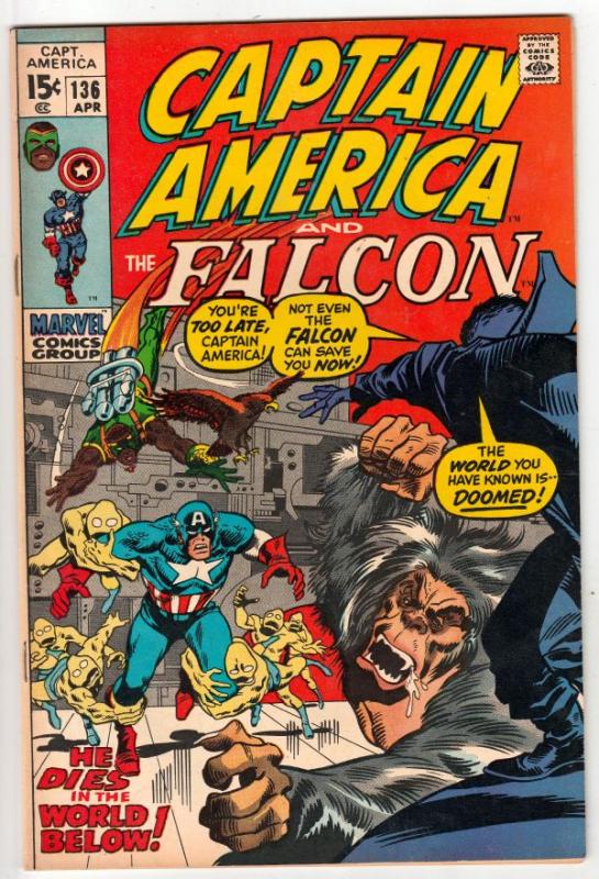 Captain America #136 (Apr-71) VF/NM High-Grade Captain America