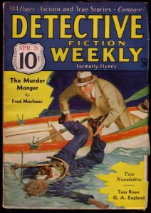 Detective Fiction Weekly April 28 1934-  DR X STORY Pulp VF/NM