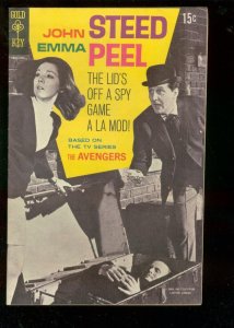 AVENGERS #1 1968-GOLD KEY-TV-DIANA RIGG PHOTO COVER ISS VF 