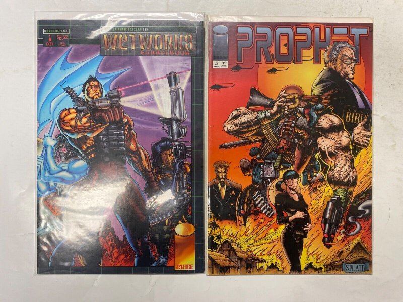 5 IMAGE comic books Wetworks #10 11 Sourcebook Prophet #5 7 63 KM40