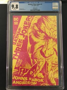 Batman : Three Jokers #2 9.8 CGC cover B 1:25 Ratio Retailer Incentive