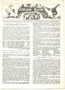 DUM-DUM FIRST ISSUE AUG 1961-EDGAR RICE BURROUGHS-TARZAN-FANZINE--RARE 