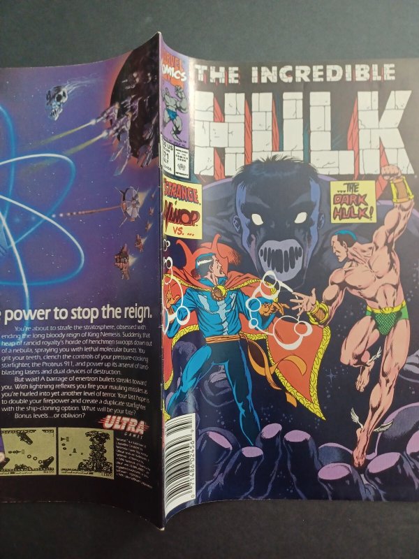Incredible Hulk #371 newsstand - Mark Jeweler Variant - Namor - 1989 - (-NM)