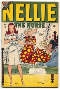 Nellie The Nurse #6 1947- Marvel Golden Age Teen Humor G/VG