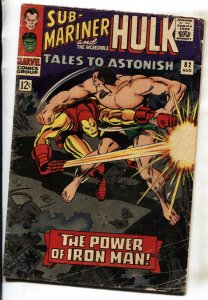 TALES TO ASTONISH #82--comic book--1966--MARVEL--IRON MAN VS. SUB-MARINER--VG-