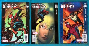 Ultimate Spider-Man LOT #64-66- Mark Bagley Cover. Bendis Story. (9.0/9.2) 2004