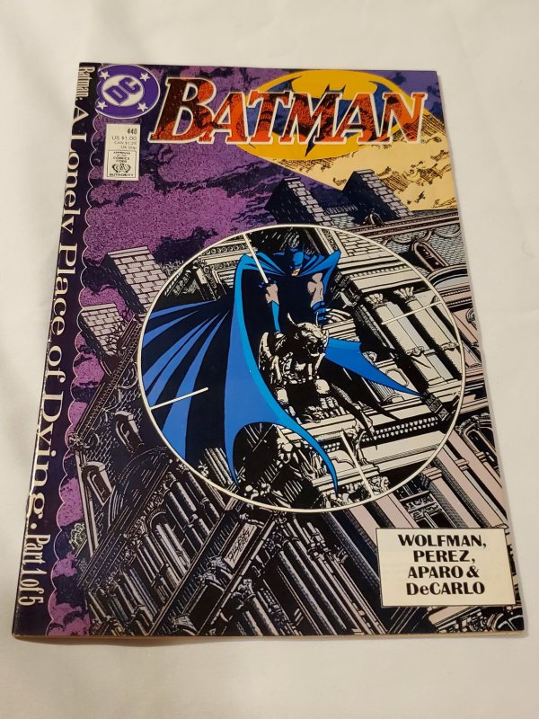 Batman 440 NM Cover by George Perez