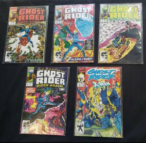 GHOST RIDER 5PC (VF) FREAKS,THE FLAME AND THE FURY, X-MEN 1991-92