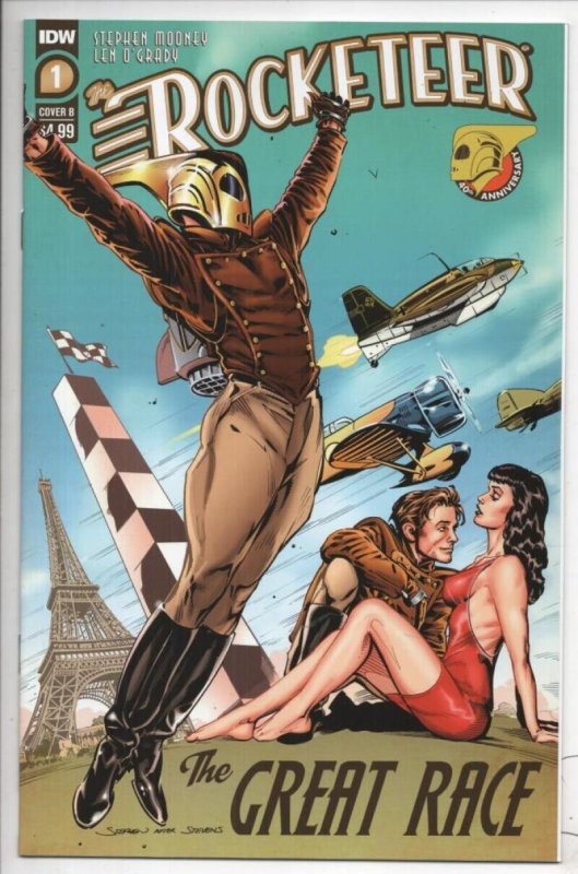 ROCKETEER Great Race #1 2 3 4, NM, Dave Stevens, Bettie Page, 2022, 1-4 set, B