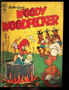 -Woody Woodpecker-Four Color Comics #232 1949-Dell-Walter Lantz-Cannibals cov...