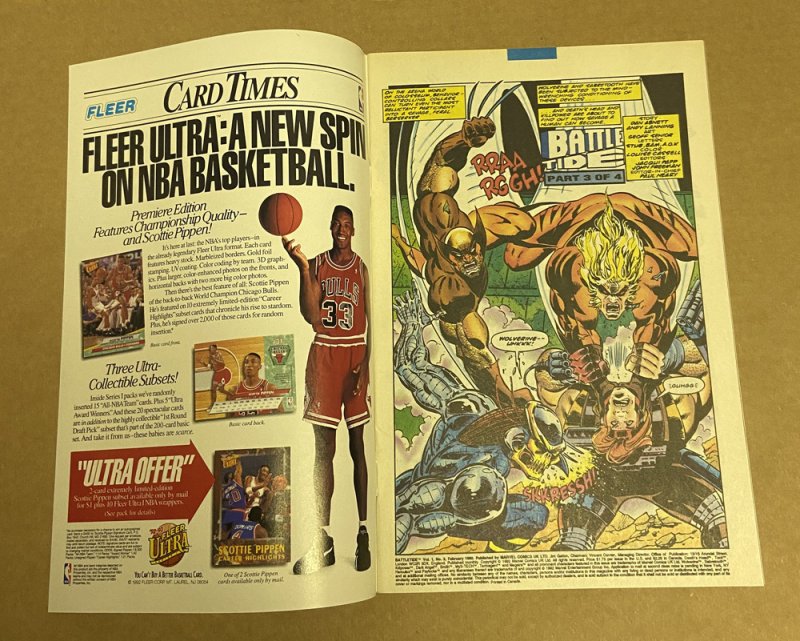 Battletide #3 ( 7.5 VFN-) Wolverine / February 1993