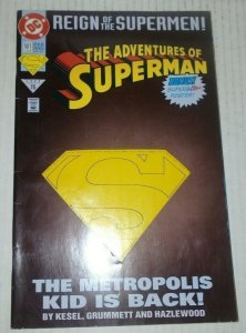 The Adventures Of SuperMan # 501 June 1993 DC Reign Of The Supermen
