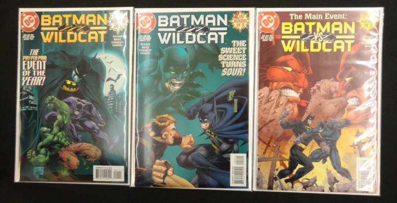 BATMAN/WILDCAT #1,2,3 LOT OF 3 COMIC 1997 DC (#3 The Main Event)