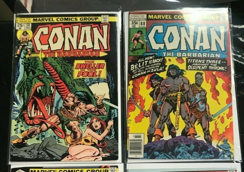 CONAN 4PC LOT (FN OB) DWELLER IN THE POOL!! 1975-82
