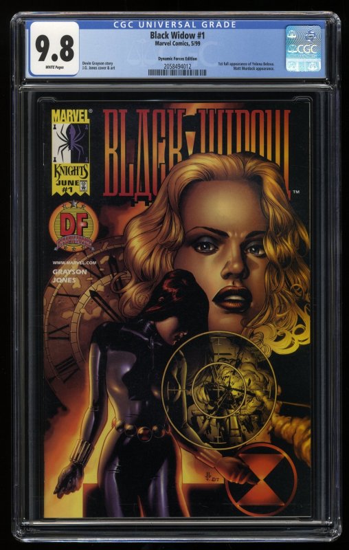 Black Widow #1 CGC NM/M 9.8 Dynamic Forces Variant