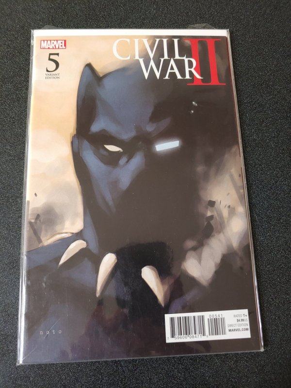 CIVIL WAR 2 #5 NOTO BLACK PANTHER VARIANT 1ST PRINT MARVEL COMICS(2016) AVENGERS