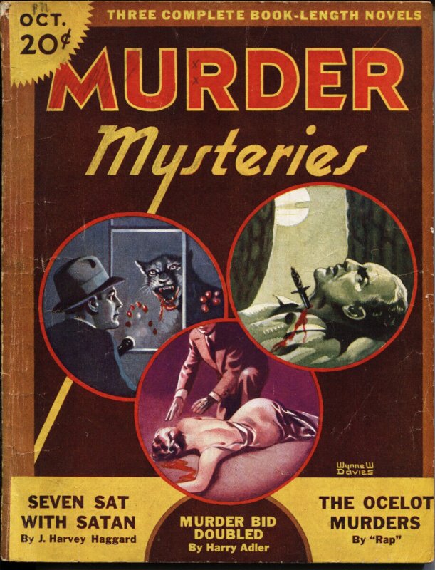 Murder Mysteries Magazine #1 10/1935-Rare Pulp Crime Magazine