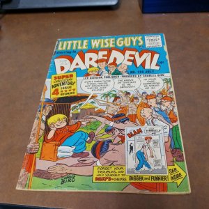 Daredevil Comics #123 lev gleason 1955 golden age little wise guys classic hero