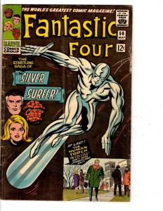 Fantastic Four # 50 VG Marvel Comic Book Thing Human Torch Silver Surfer TW65