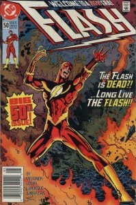 Flash (2nd Series) #50 (Newsstand) VG ; DC | low grade comic William Messner-Loe