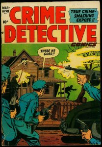 Crime Detective Vol 3 #12- Hillman Golden Age Tommy Gun cover G/VG