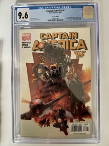 Captain America #6 (2005)! CGC 9.6 WP! 1st Full Winter Soldier! Variant Cover!