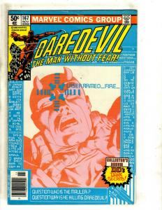 Daredevil # 167 FN/VF Marvel Comic Book Elektra Bullseye Frank Miller NP9