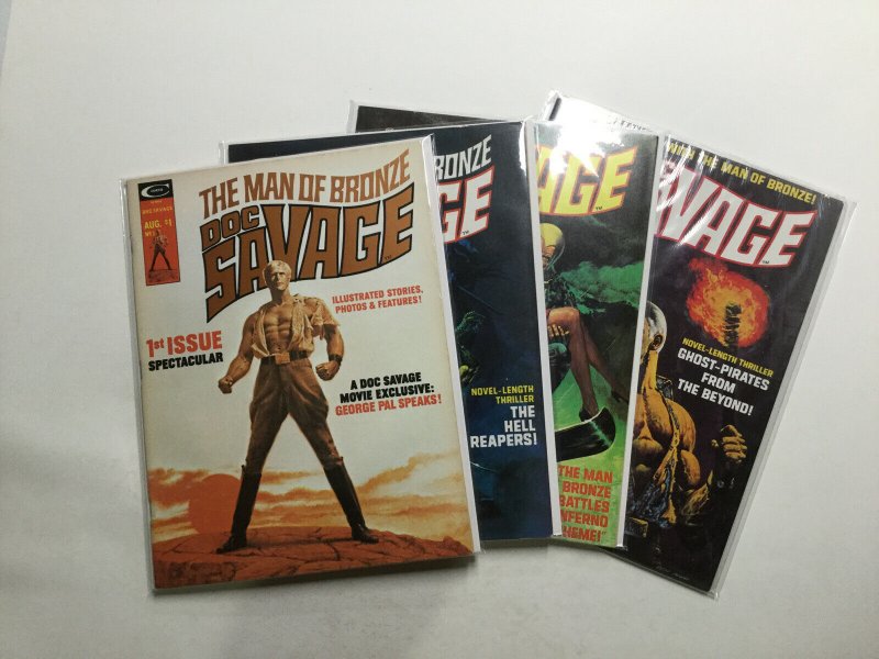 Doc Savage Man Of Bronze 1-6 Lot Magazine Very Fine+ 8.5 Curtis