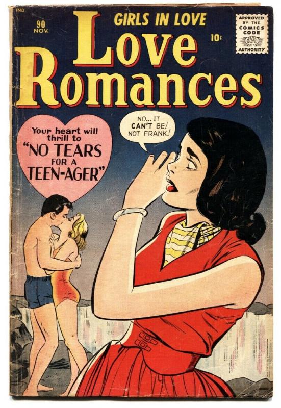 Love Romances #90 1960- Swimsuit cover- Marvel Romance