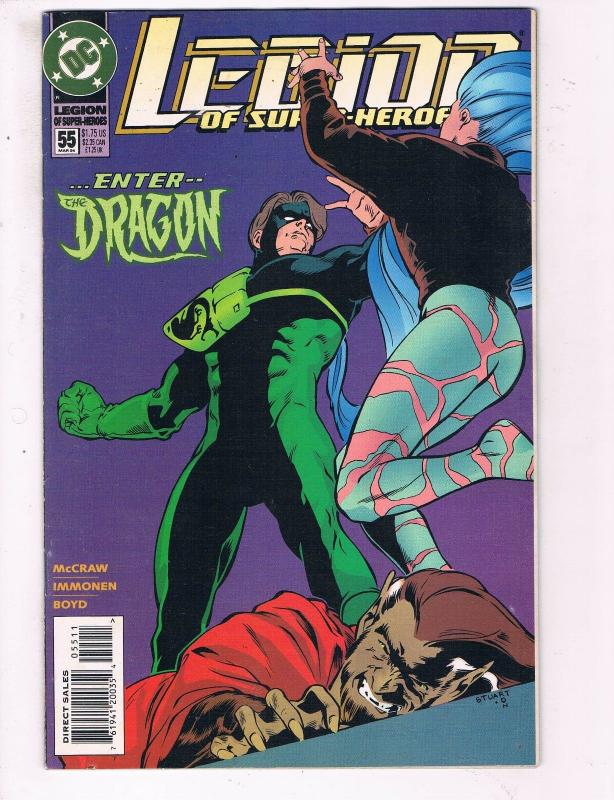 Legion Of Super-Heroes # 55 VF DC Comic Books Green Lantern JLA Superman!!! SW13