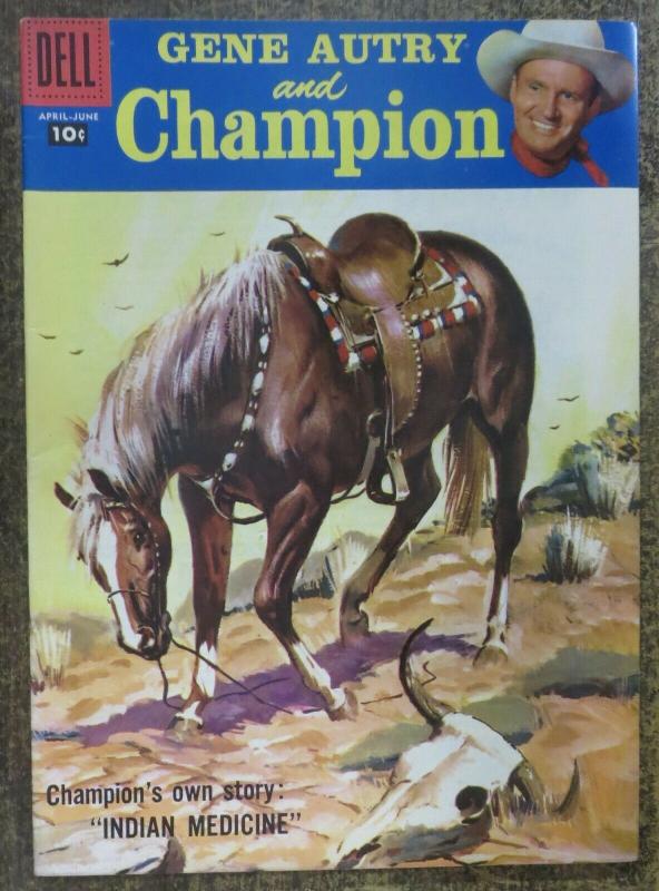 GENE AUTRY and CHAMPION (Dell, 4/1958) #118 VERY FINE (VF). Photo Cover Comic!