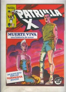 La Patrulla X volumen 1 numero 037: Muerte viva (numerado 2 en trasera)