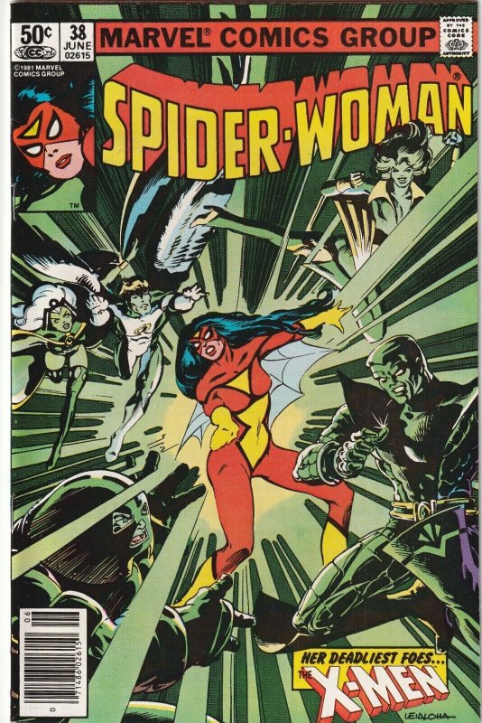 Spider-Woman # 38 Newsstand Cover VF/NM Marvel 1981 [L6]