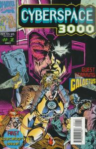 Cyberspace 3000 #1 VF ; Marvel UK | Galactus glow in the dark cover